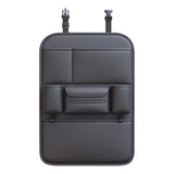 Premium PU Leather Car Backseat Organizer with Foldable Table & Multi-Pockets