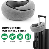 Portable Adjustable Travel Neck Pillow Memory Foam U-shaped Pillow Snail Style Travel Neck Support Soft Noon Break Sleep Pillow