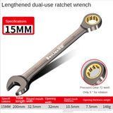 Universal Double-Ended Ratchet Wrench (8-22mm) – Chrome Vanadium Steel