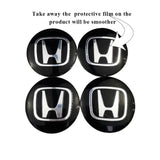 56MM Car Wheel Center Hub Cap 56mm Emblem Decal Wheel Sticker For Honda Civic Mugen Accord Odyssey JAZZ CRV Fit Hrv Jazz CBR VTX