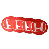 56MM Car Wheel Center Hub Cap 56mm Emblem Decal Wheel Sticker For Honda Civic Mugen Accord Odyssey JAZZ CRV Fit Hrv Jazz CBR VTX