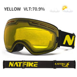 Professional Anti-Fog Ski & Snowboard Goggles – UV400 Double Layer Lens