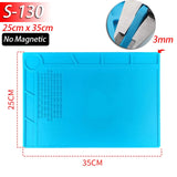 Heat Resistant Silicone Soldering Mat (500°C) – Magnetic Repair Pad for Electronics