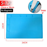 Heat Resistant Silicone Soldering Mat (500°C) – Magnetic Repair Pad for Electronics