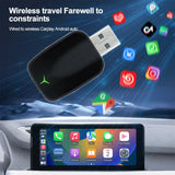 Universal 2-in-1 Wireless CarPlay & Android Auto Adapter – High-Speed Plug & Play Dongle