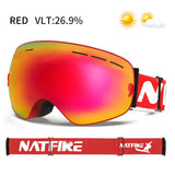 Professional Anti-Fog Ski & Snowboard Goggles – UV400 Double Layer Lens
