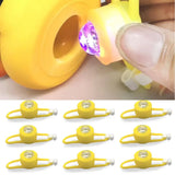 5/10/15/20pcs Light Straps for Yellow Small Bike Duck Bicycle bell Duck Ducky Bicycle Airscrew Helmet Wind Motor Riding Lights