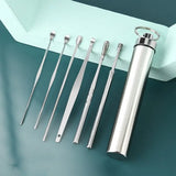 12-Piece Stainless Steel Ear Wax Removal Kit with Storage Case
