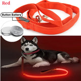 Led Pet Dog Leash Rope With Light Luminous  Lead Leash USB Charging for Dog Safety Flashing Glowing Collar Harness Accessories