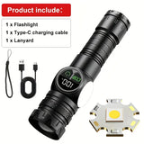 Power Flashlights LED USB Rechargeable