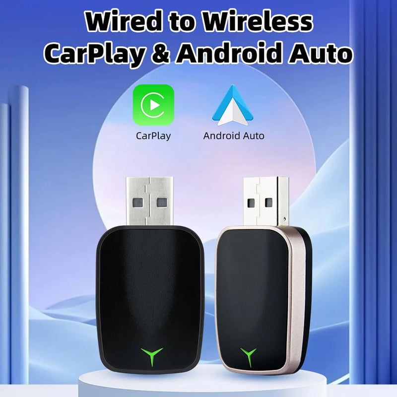 Universal 2-in-1 Wireless CarPlay & Android Auto Adapter – High-Speed Plug & Play Dongle