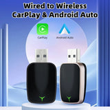 Universal 2-in-1 Wireless CarPlay & Android Auto Adapter – High-Speed Plug & Play Dongle