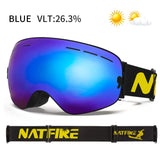 Professional Anti-Fog Ski & Snowboard Goggles – UV400 Double Layer Lens