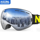 Professional Anti-Fog Ski & Snowboard Goggles – UV400 Double Layer Lens