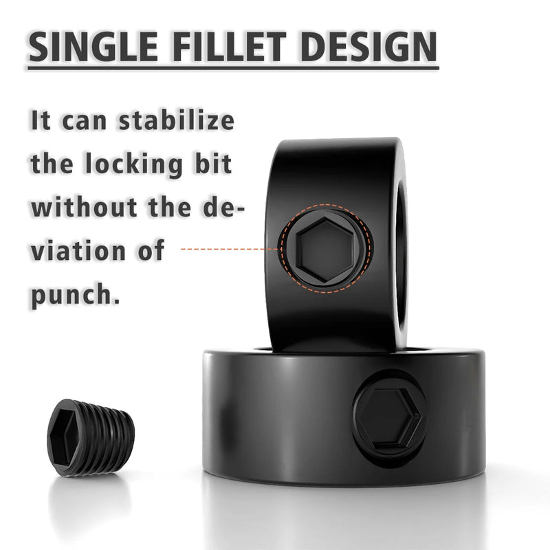 9Pcs 3-16mm Drill Depth Stop Bit Collar Set Adjustable Positioner Limit Ring The Stopper Set-Screws Woodworking Tool