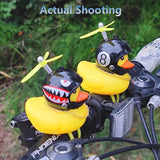 5/10/15/20pcs Light Straps for Yellow Small Bike Duck Bicycle bell Duck Ducky Bicycle Airscrew Helmet Wind Motor Riding Lights