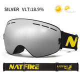 Professional Anti-Fog Ski & Snowboard Goggles – UV400 Double Layer Lens