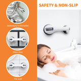 Heavy Duty Suction Grab Bar for Bathroom & Shower Safety (No Drilling)