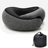 Portable Adjustable Travel Neck Pillow Memory Foam U-shaped Pillow Snail Style Travel Neck Support Soft Noon Break Sleep Pillow
