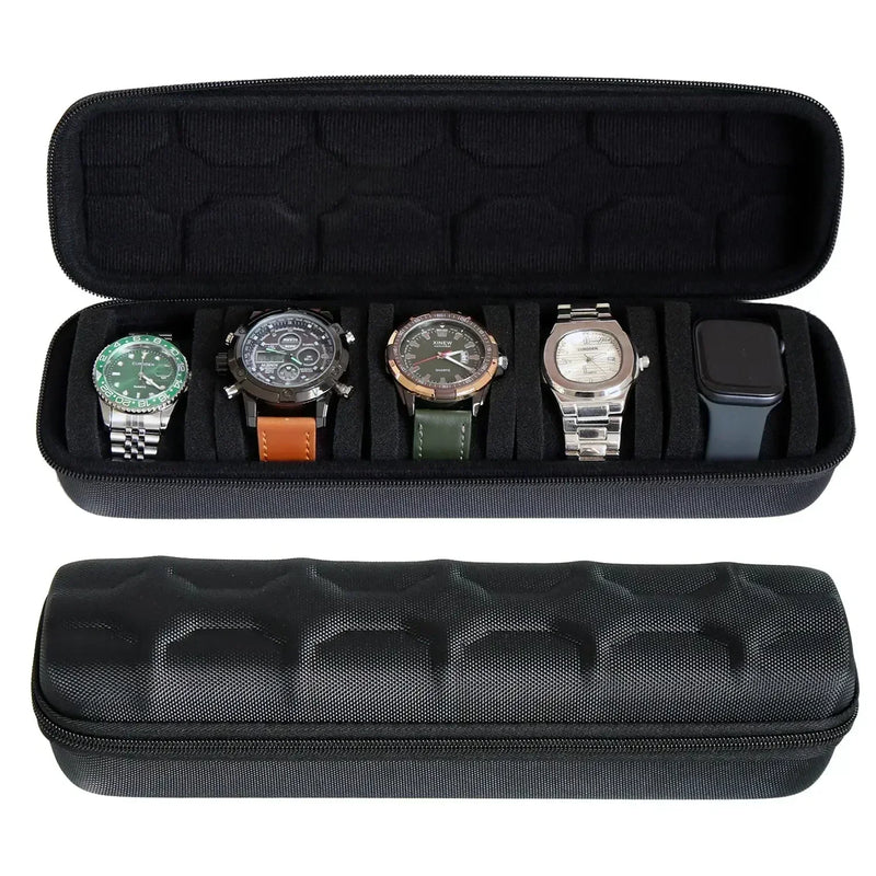 Hard Shell Travel Watch Case (3-Slot) – Impact Resistant Storage Organizer