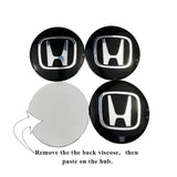 56MM Car Wheel Center Hub Cap 56mm Emblem Decal Wheel Sticker For Honda Civic Mugen Accord Odyssey JAZZ CRV Fit Hrv Jazz CBR VTX