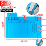 Heat Resistant Silicone Soldering Mat (500°C) – Magnetic Repair Pad for Electronics
