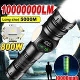 Power Flashlights LED USB Rechargeable
