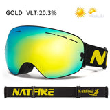 Professional Anti-Fog Ski & Snowboard Goggles – UV400 Double Layer Lens