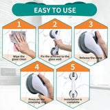 Heavy Duty Suction Grab Bar for Bathroom & Shower Safety (No Drilling)